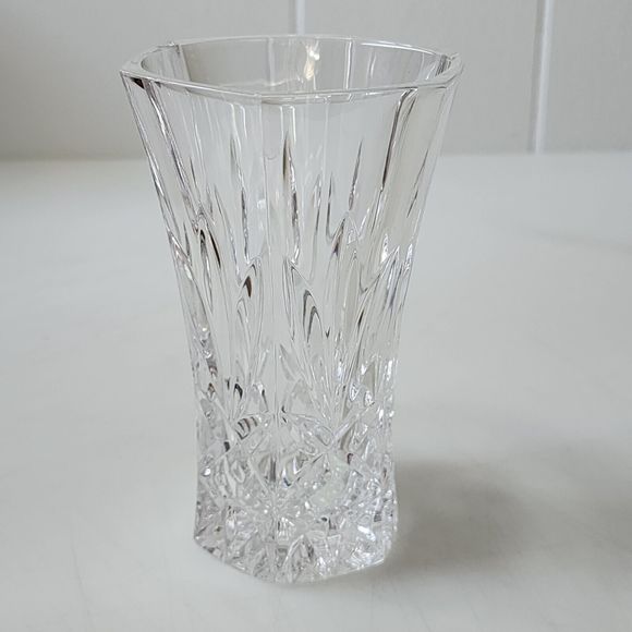 Vintage Led Cut‎ Crystal Bud Vase 5x3 Inch - Picture 3 of 16